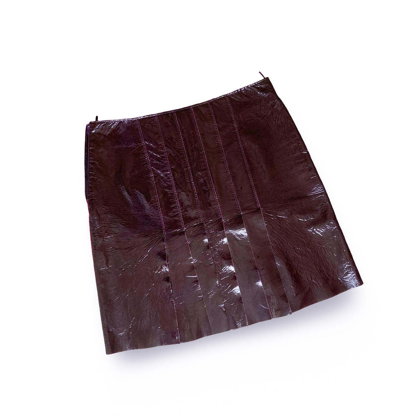 Alberta Ferretti F/W 2003 patent leather skirt - runway/ads