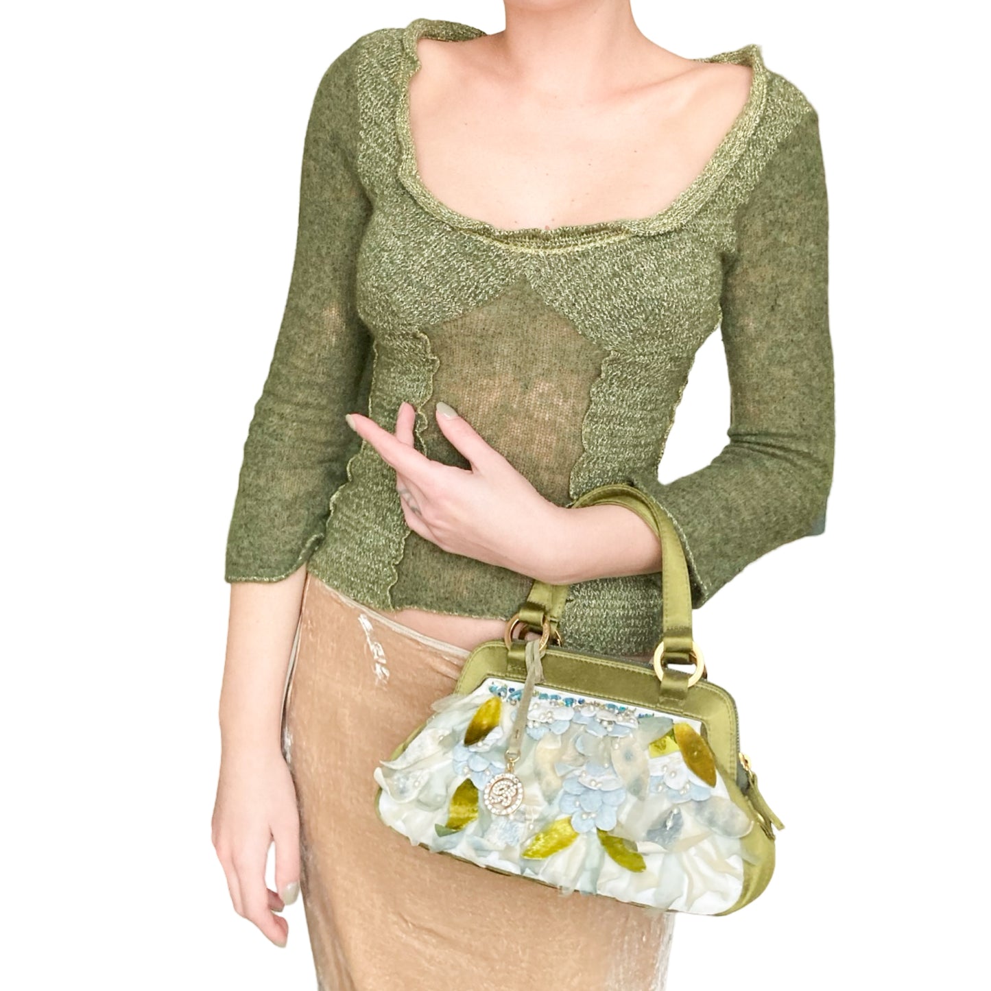 Blumarine S/S 2006 RARE runway silk bag