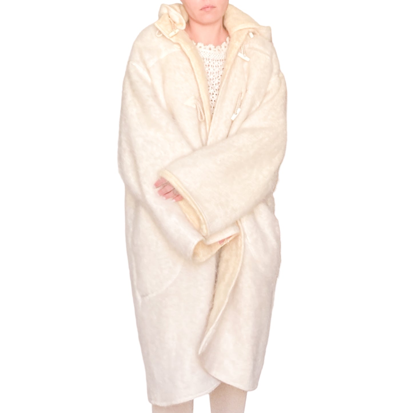 Chantal Thomass F/W 1984 Peigné Wool Reversible Coat (Runway)