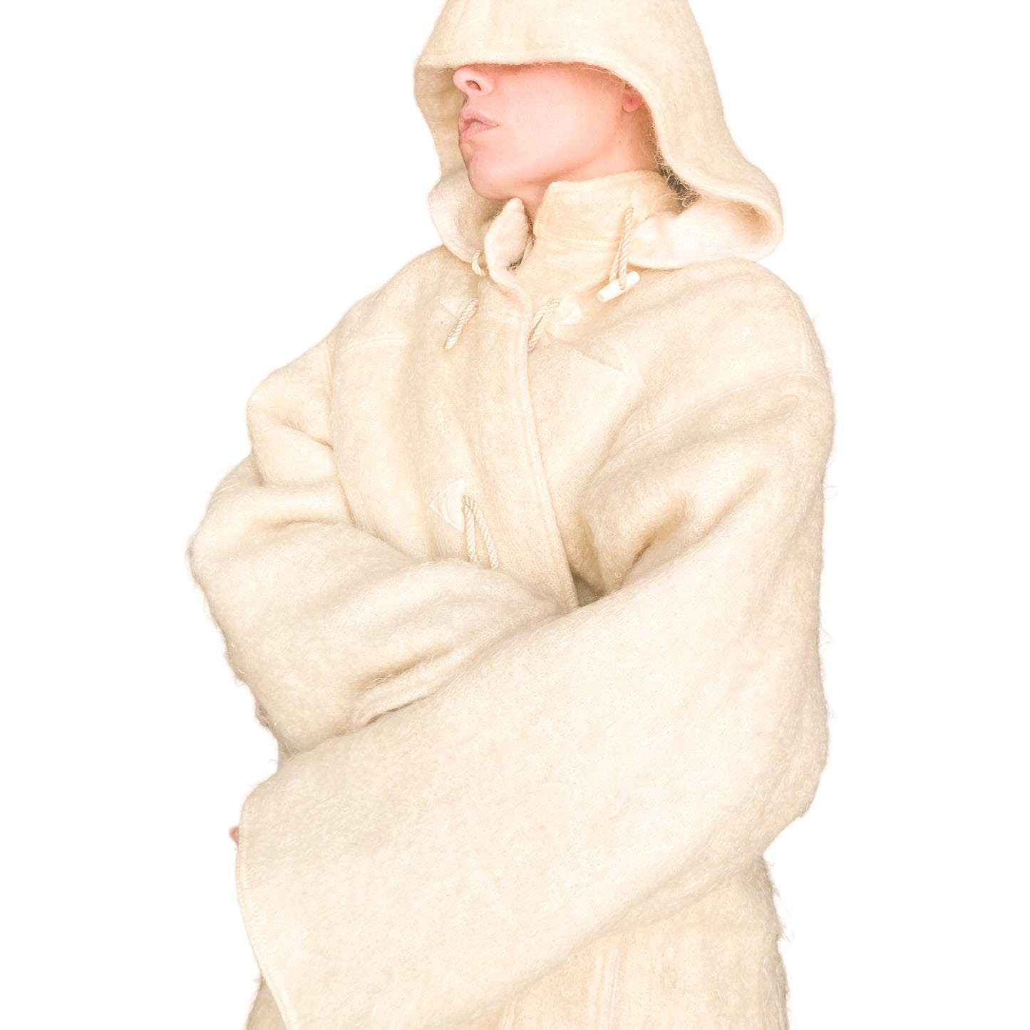 Chantal Thomass F/W 1984 Peigné Wool Reversible Coat (Runway)