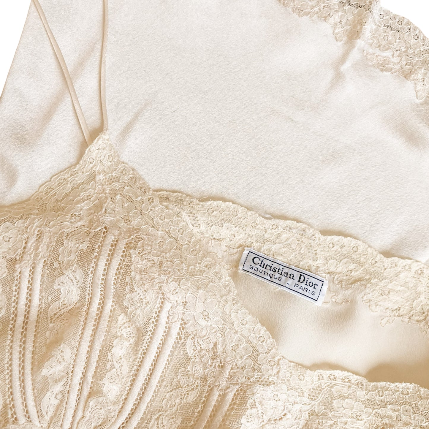 Christian Dior 1960's luxurious silk slip