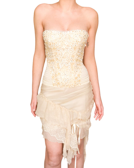 La Perla VTG laced bustier with embellishments