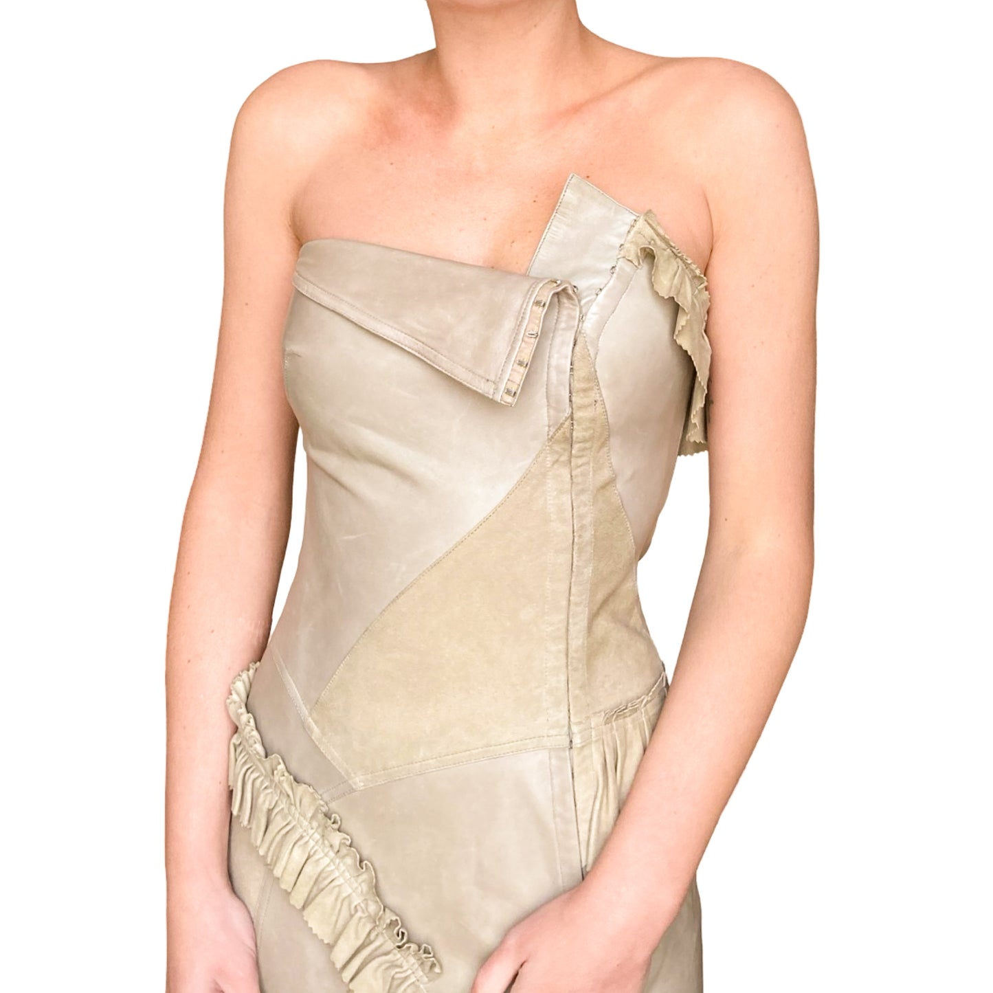 Plein Sud F/W 2002 archive leather dress