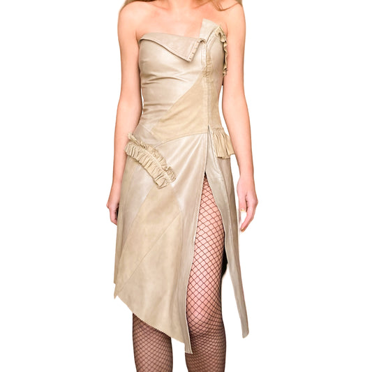 Plein Sud F/W 2002 archive leather dress