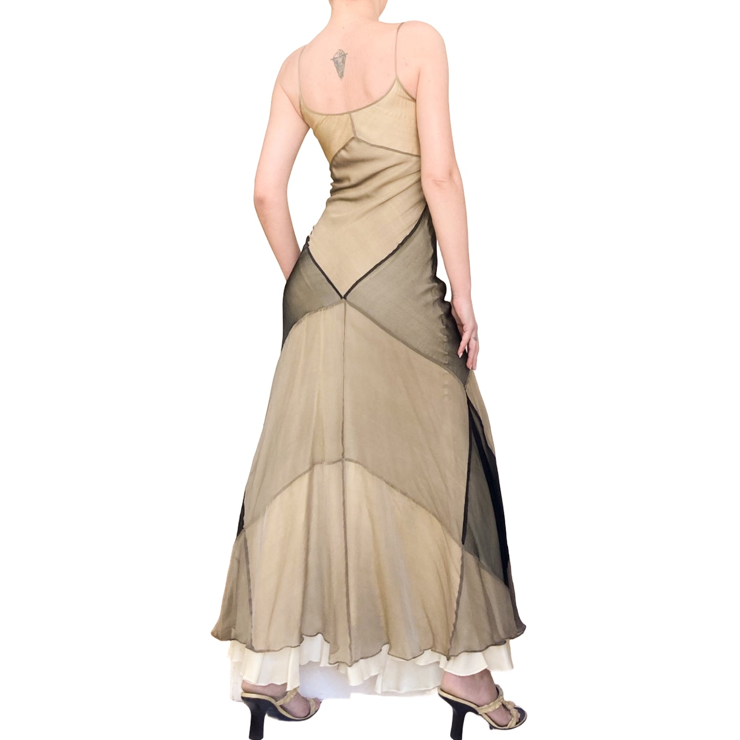 Plein Sud 1999 Silk Bias Cut Dune Dress - documented