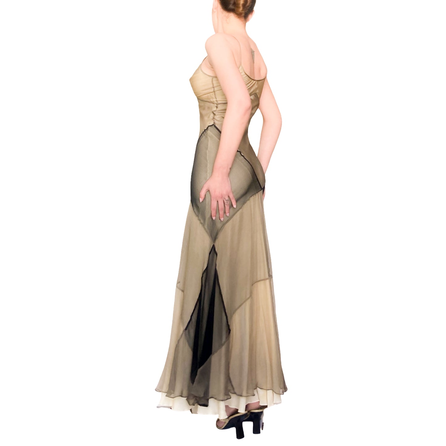 Plein Sud 1999 Silk Bias Cut Dune Dress - documented