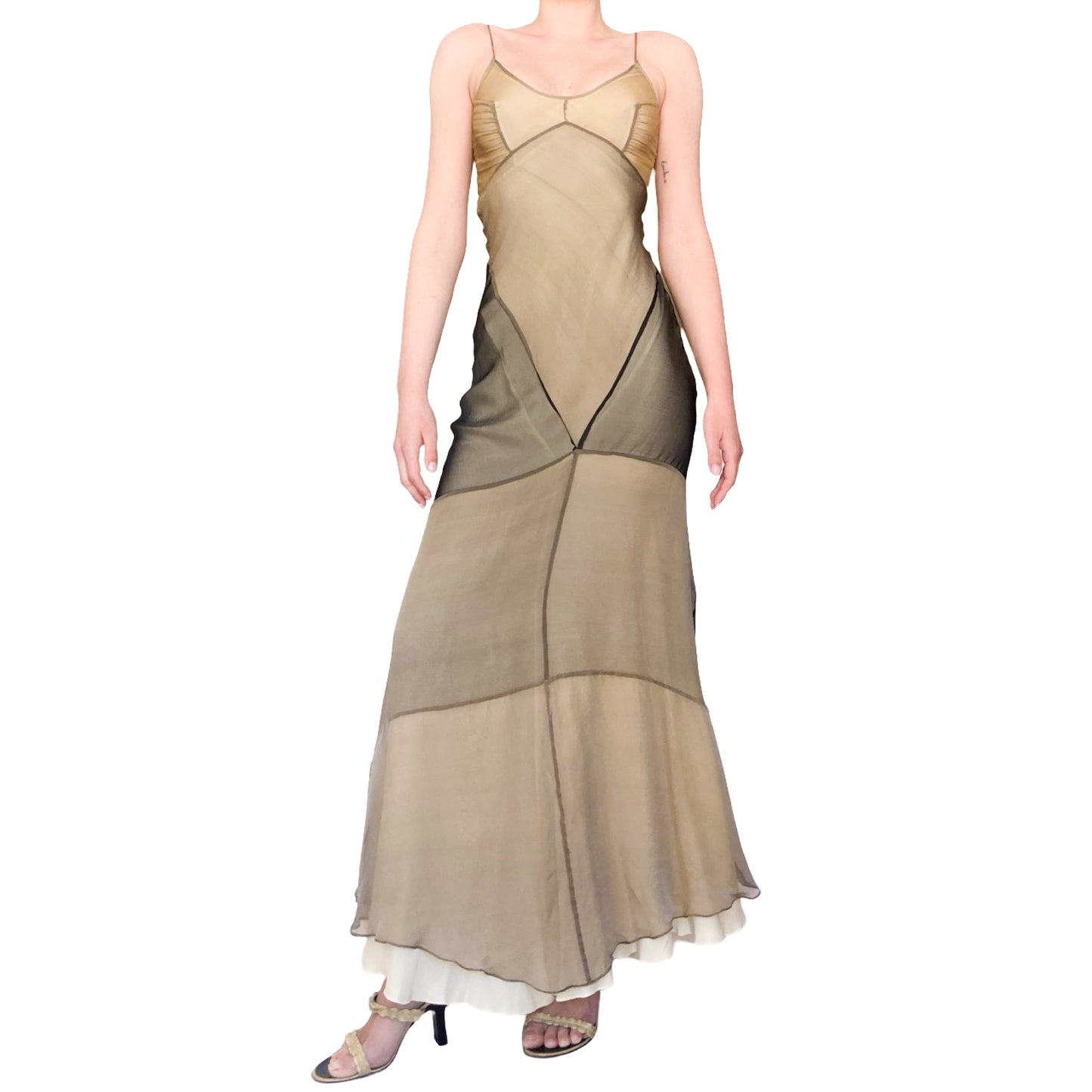 Plein Sud 1999 Silk Bias Cut Dune Dress - documented