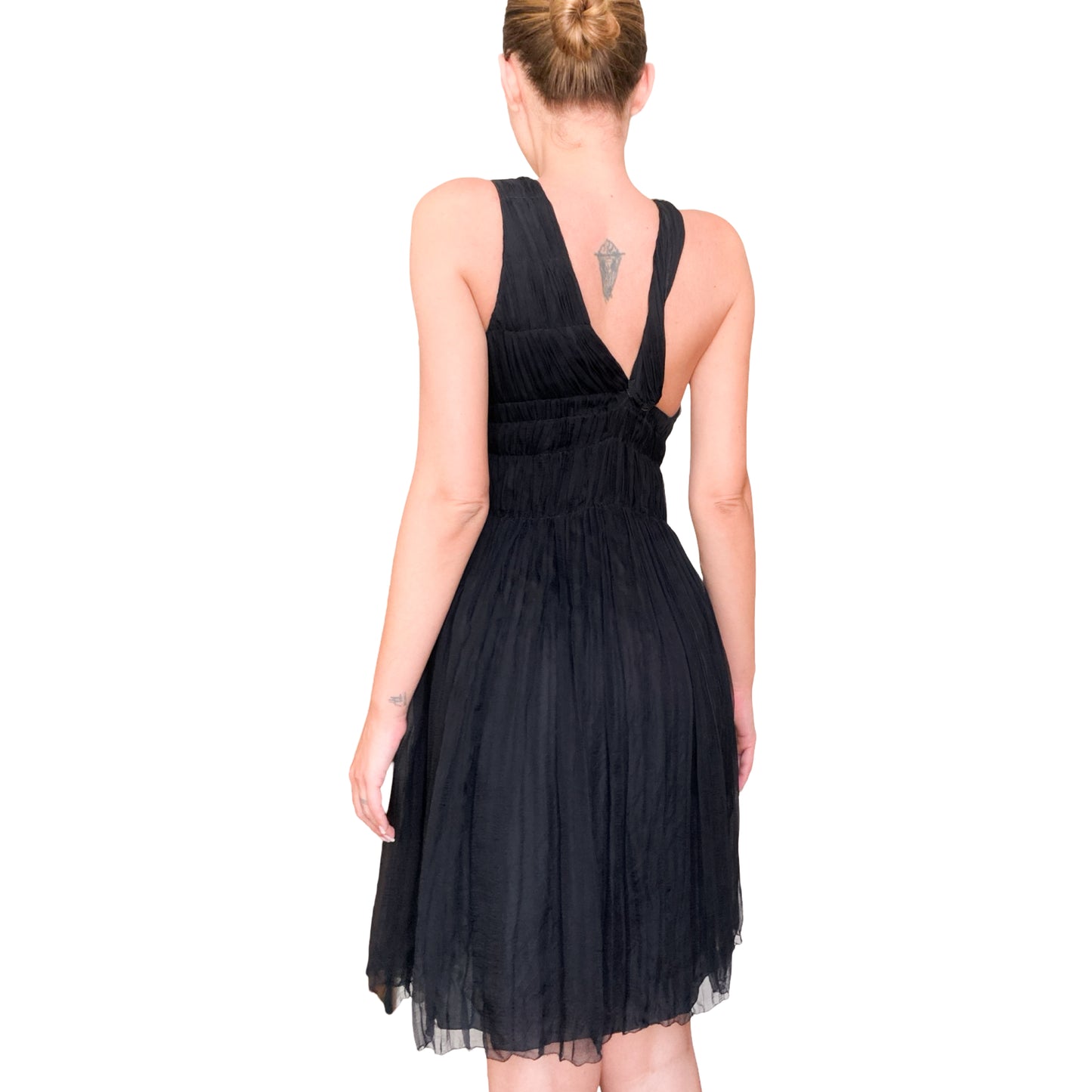 Prada S/S 2005 runway silk pleated dress