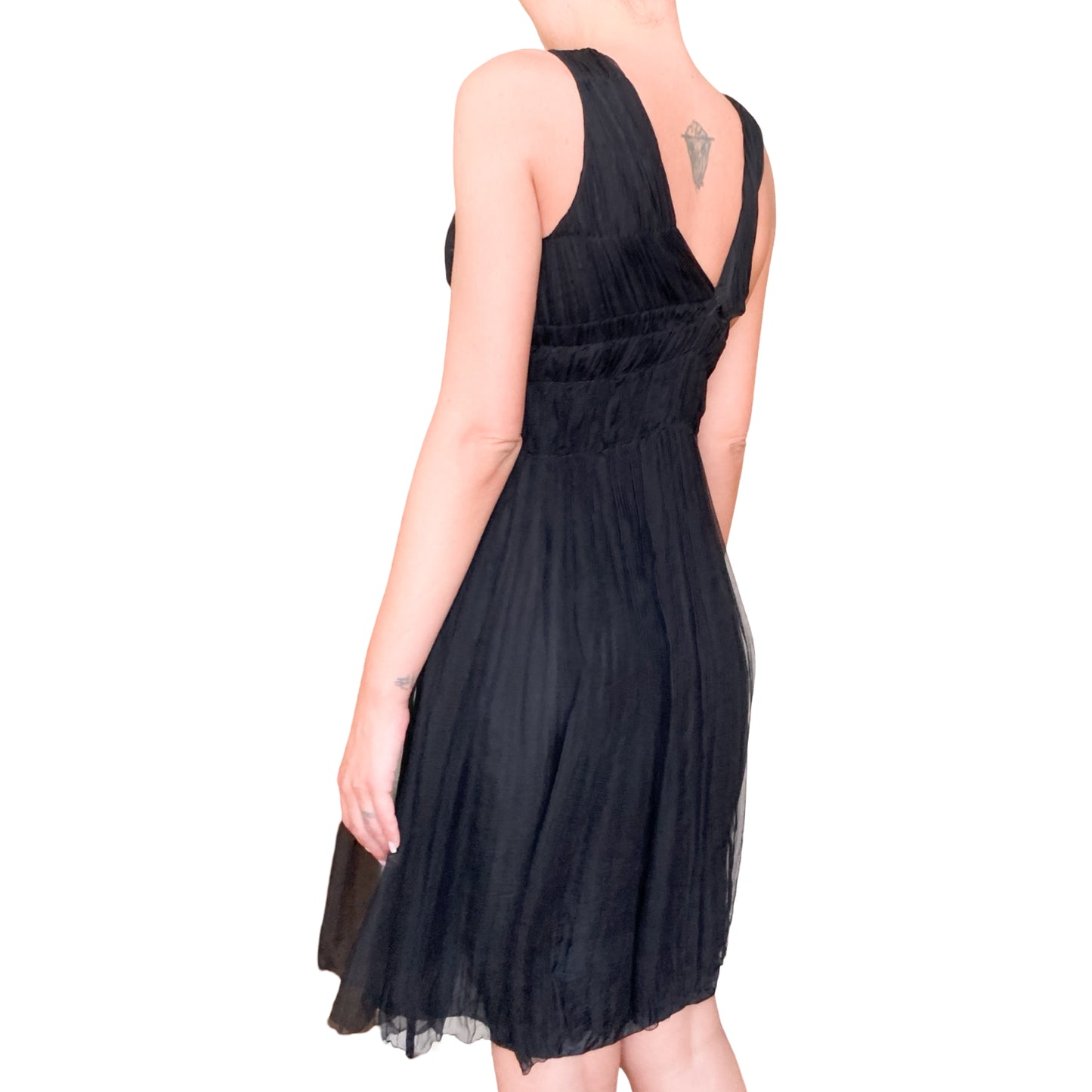 Prada S/S 2005 runway silk pleated dress