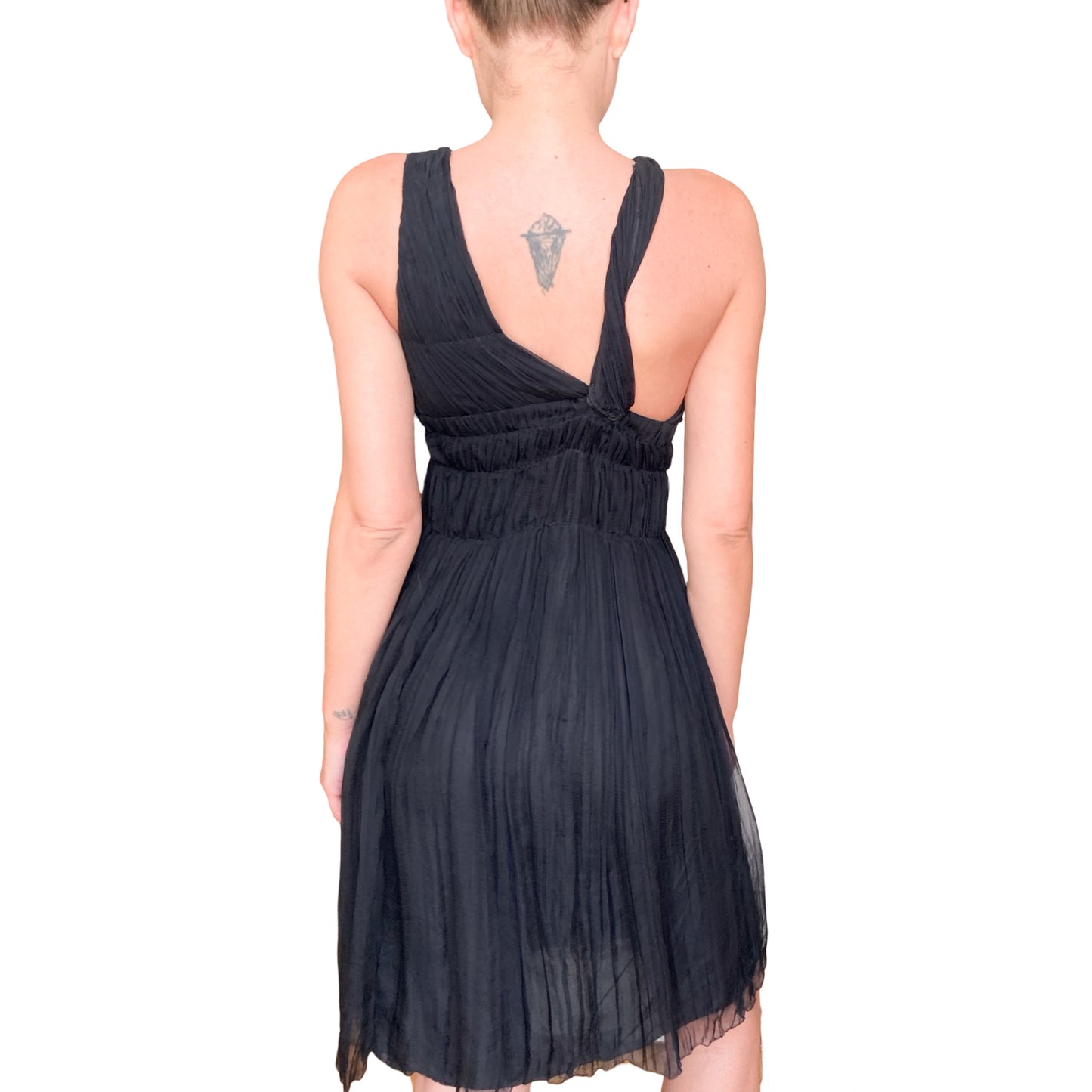 Prada S/S 2005 runway silk pleated dress