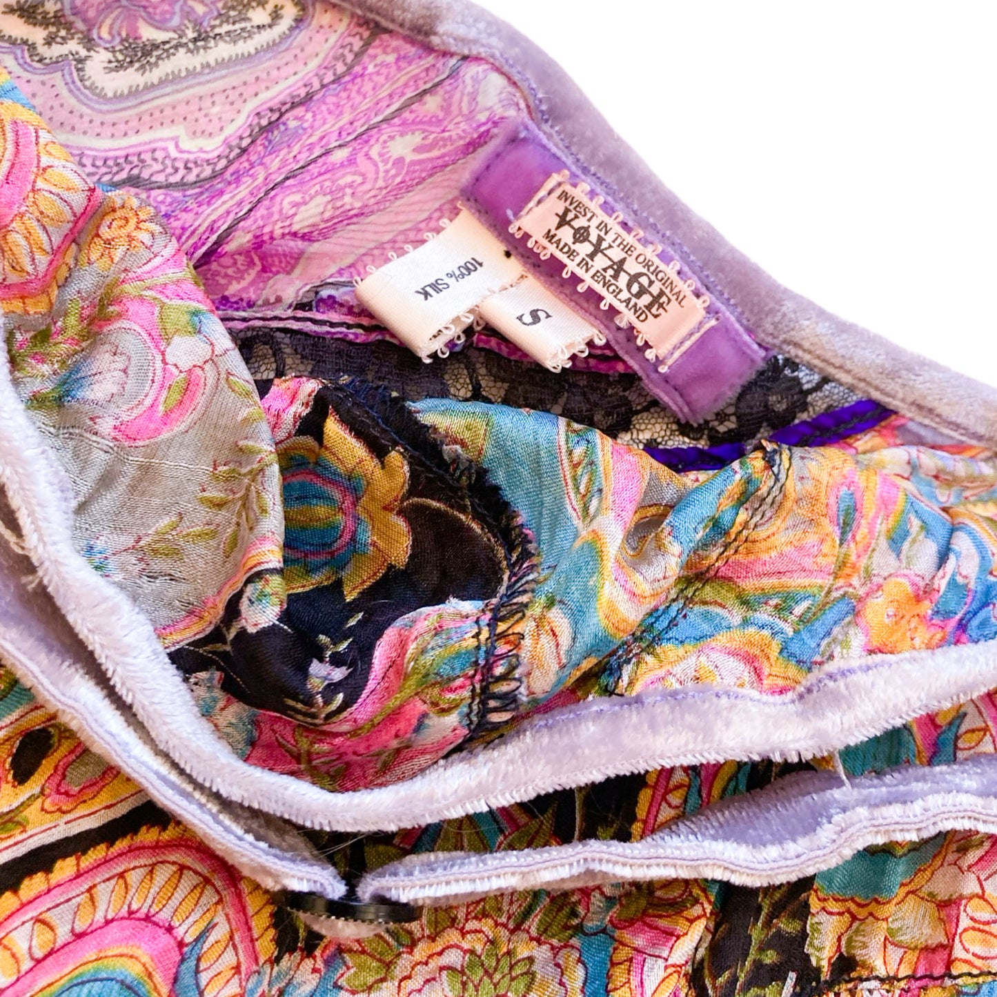 Voyage 90's rare sheer silk skirt