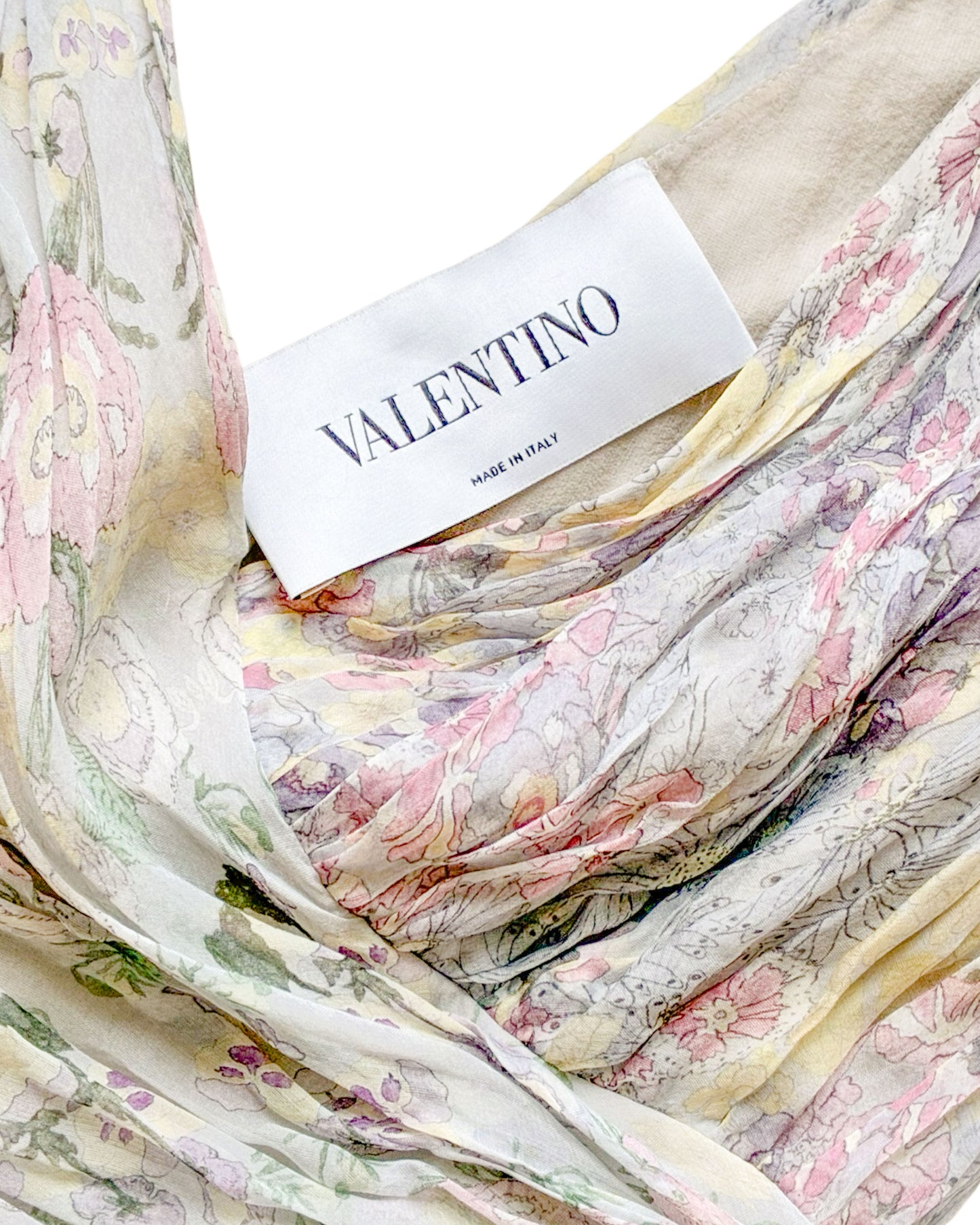 Valentino RST 2016 pastel draped dress