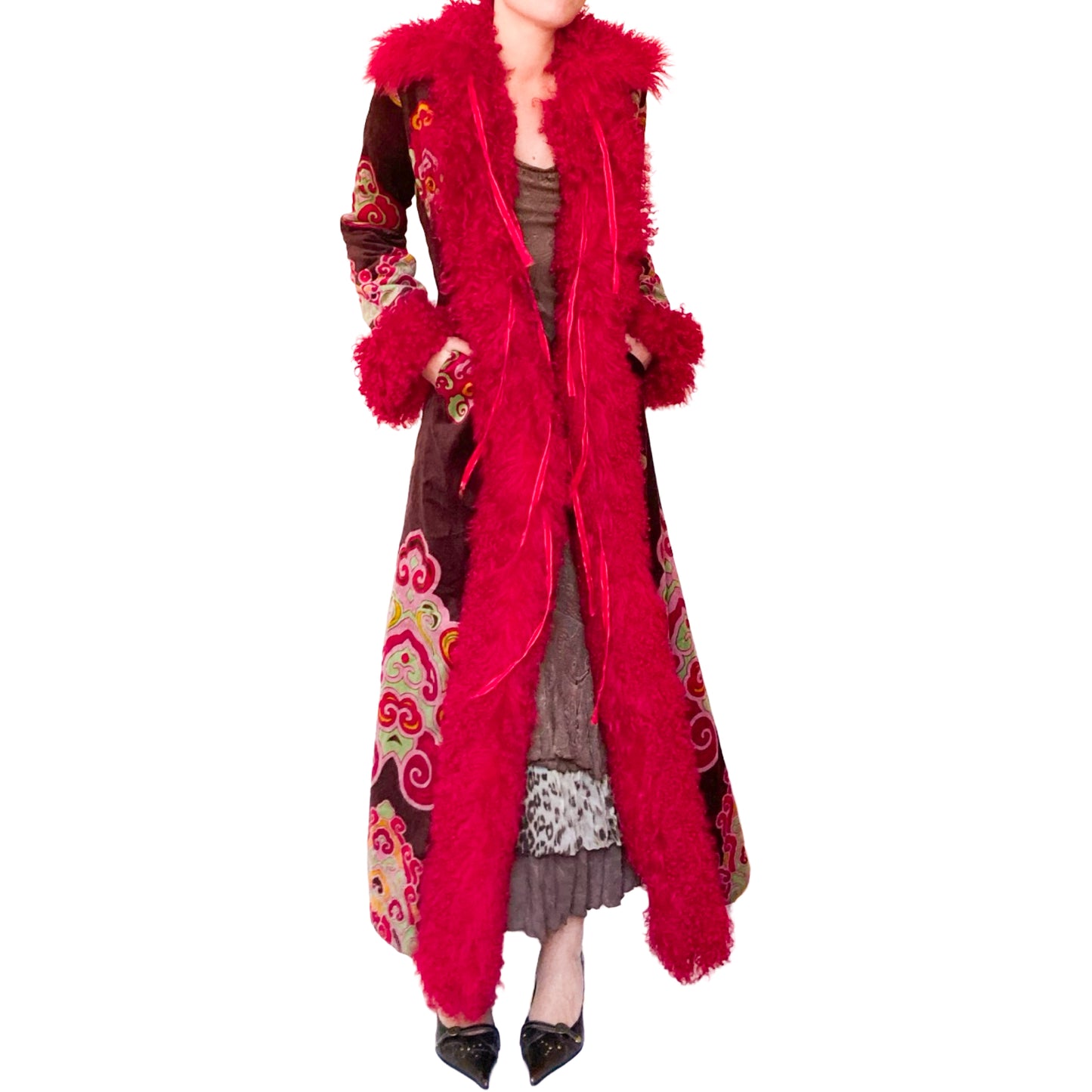 Voyage Passion 2000's maxi bohemian coat