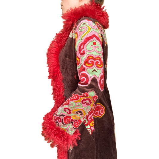 Voyage Passion 2000's maxi bohemian coat