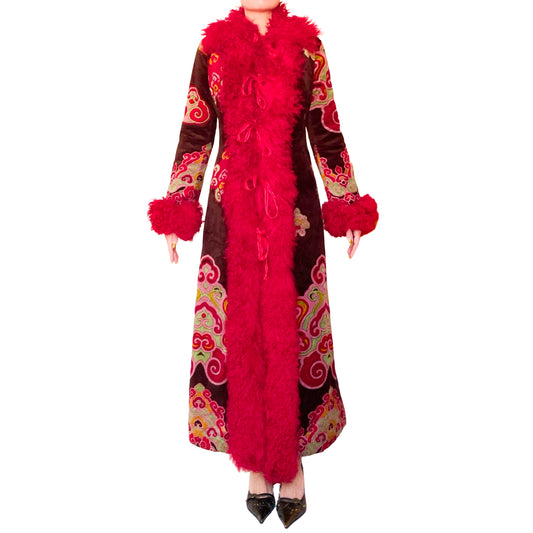 Voyage Passion 2000's maxi bohemian coat