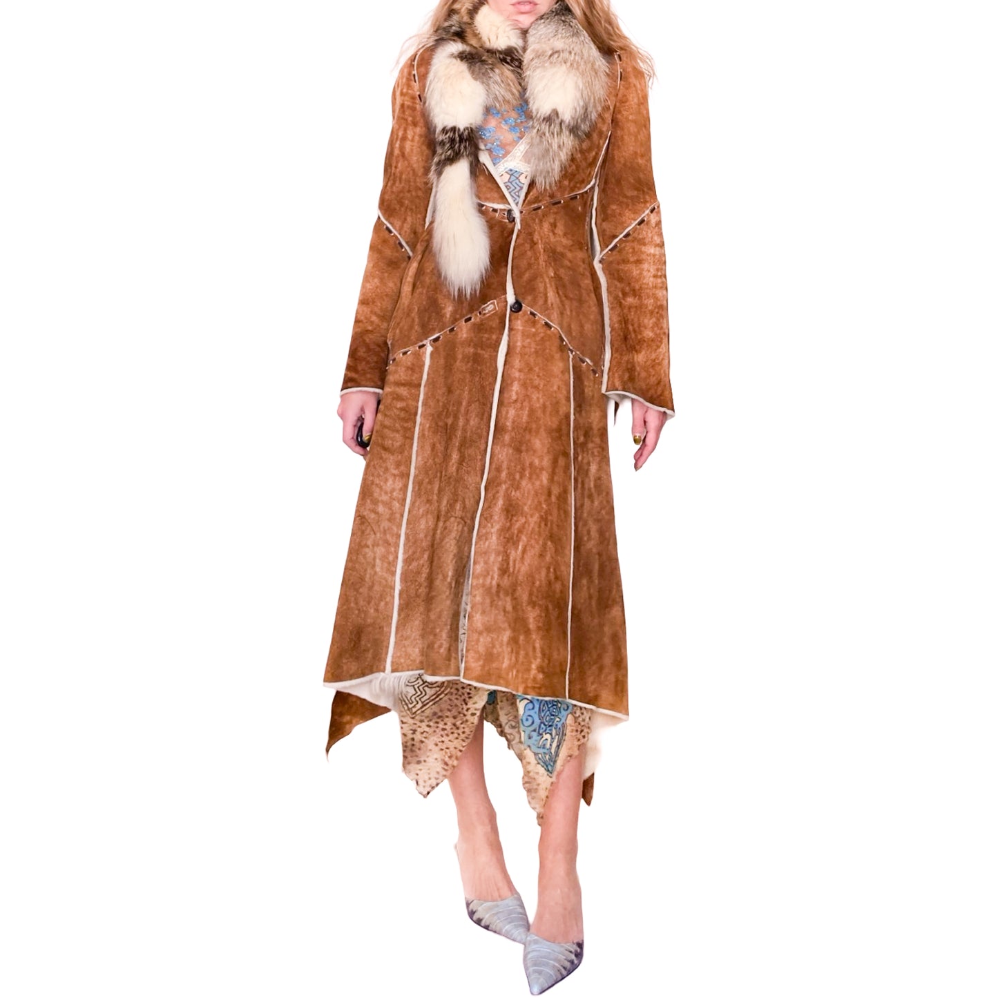 Roberto Cavalli F/W 2001 réversible fur coat - runway