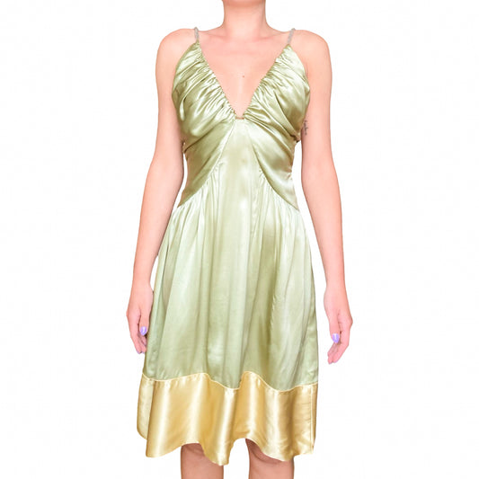 Chloe ( by Phoebe Philo ) S/S 2005 runway green dress