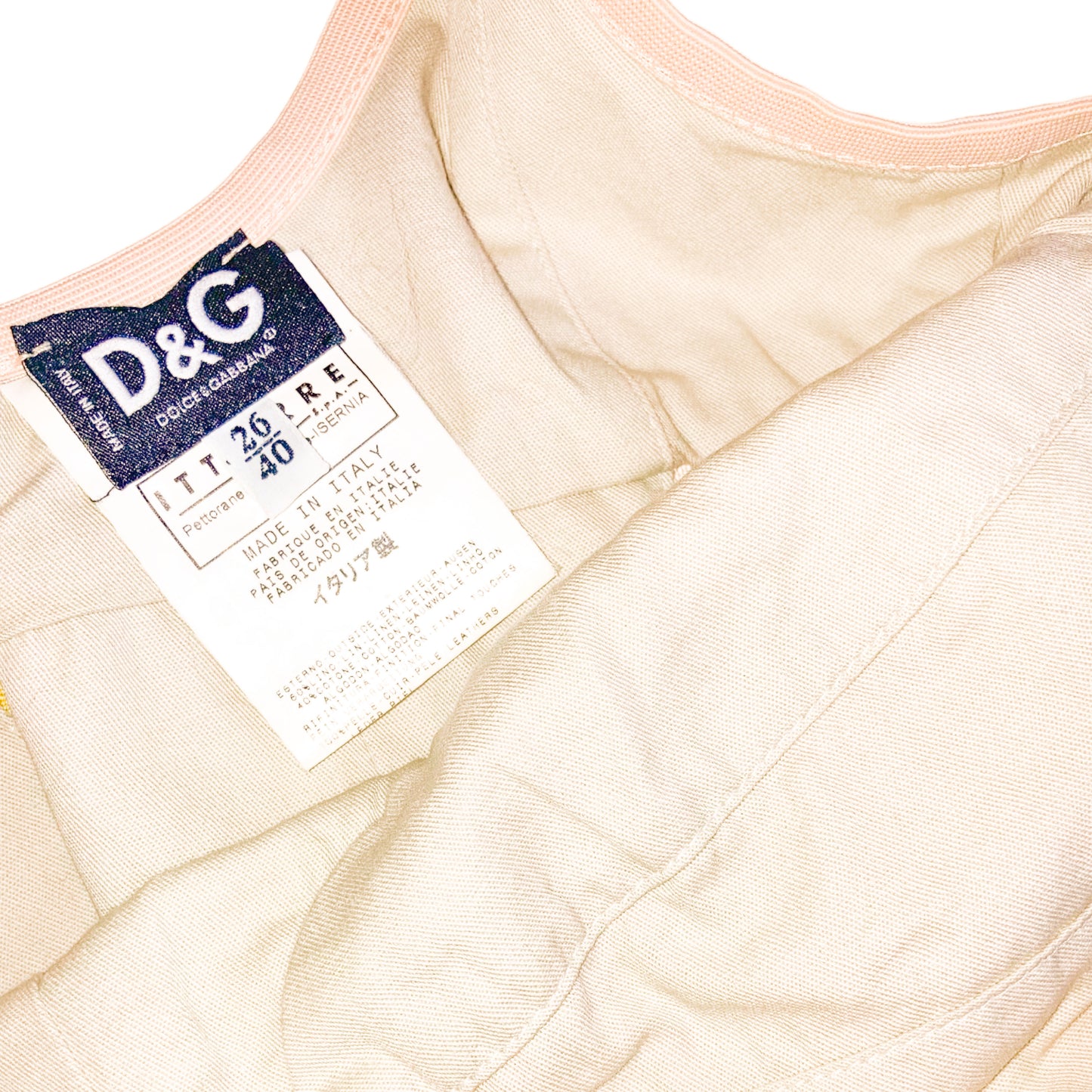D&G VTG rare bondage bustier