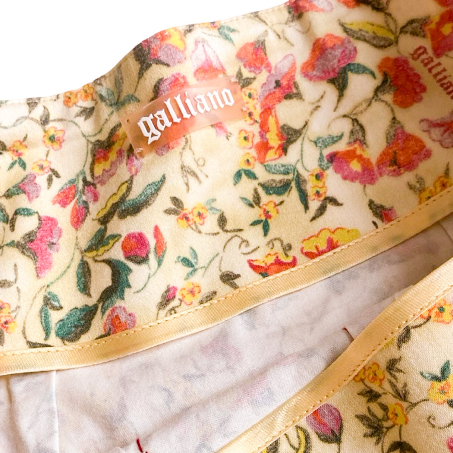 Galliano S/S 2009 liberty midi skirt