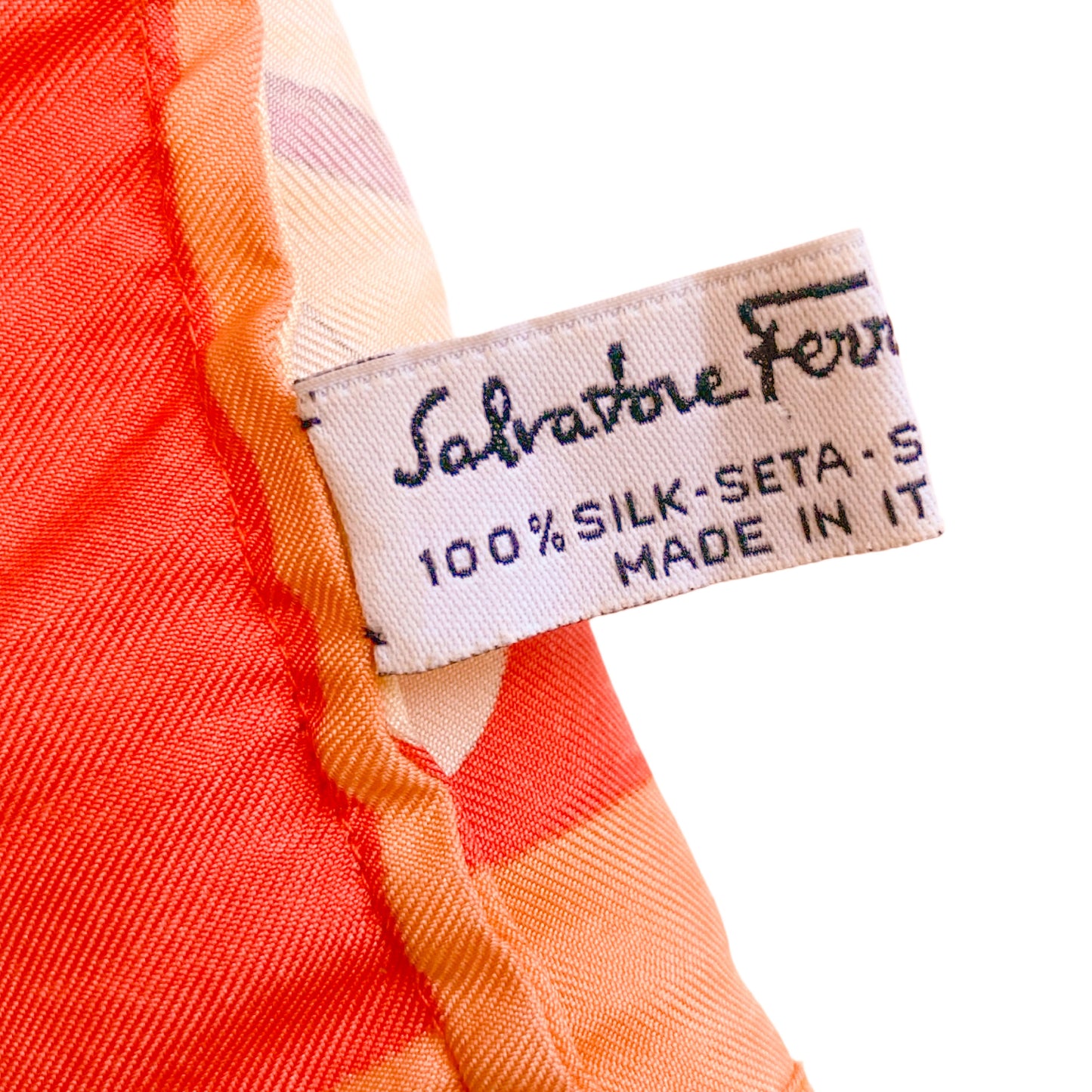 Salvatore Ferragamo vintage "Lilies" silk wrapped top