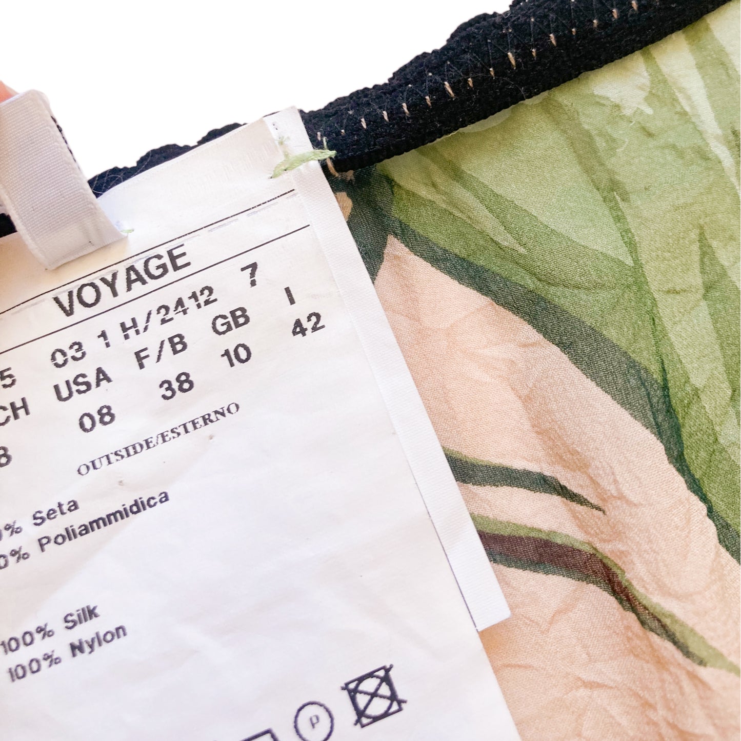 Voyage 2003 silk floral bondage skirt - runway