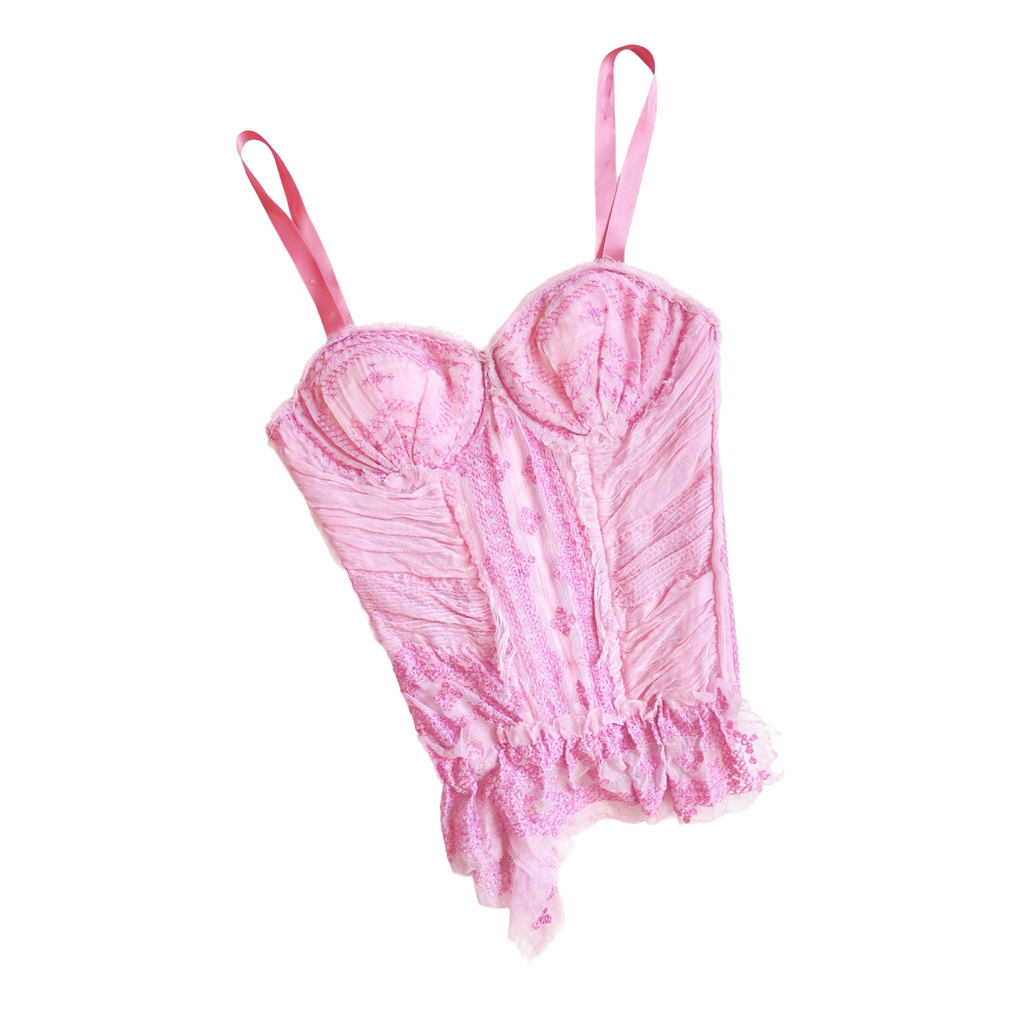 Ermanno Scervino S/S 2005 runway silk corset