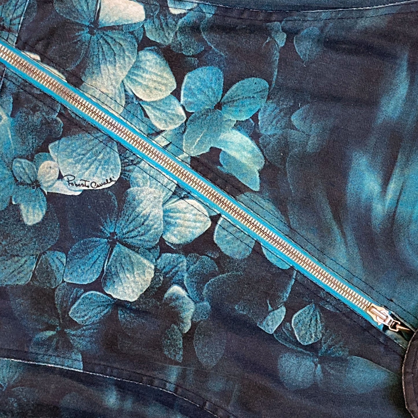 Roberto Cavalli F/W 2000 biker denim jacket - documented