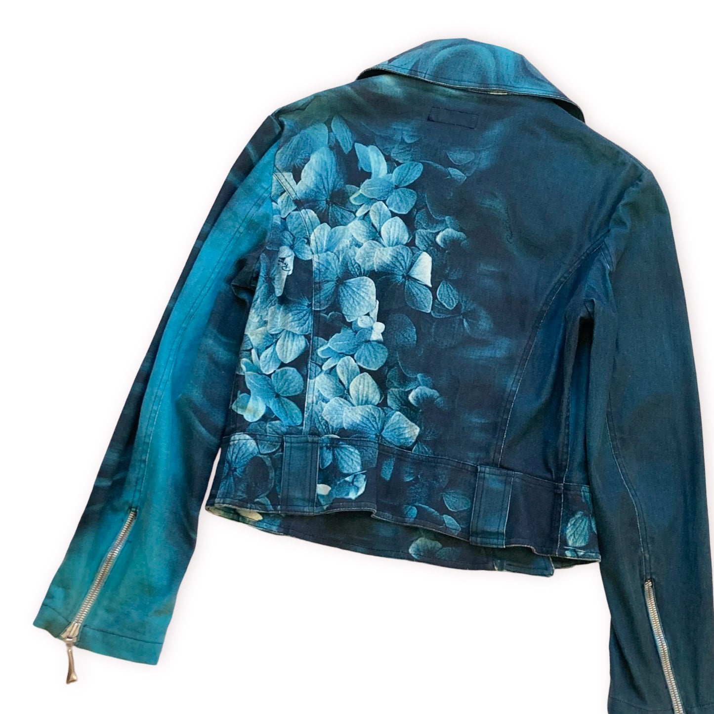Roberto Cavalli F/W 2000 biker denim jacket - documented