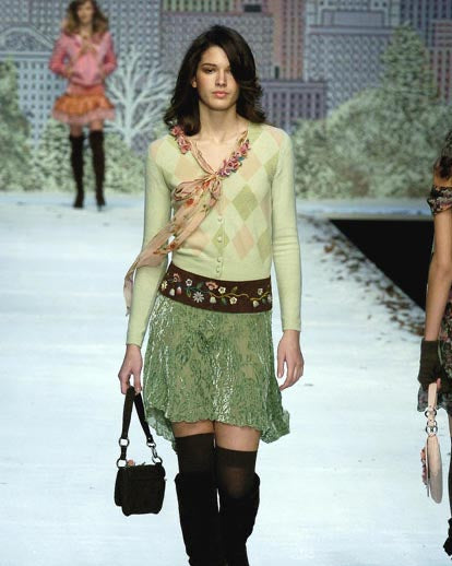 Blugirl Blumarine 2004 cherry blossom bag - Runway
