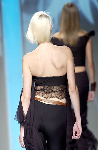 Valentino 2002 lace bustier