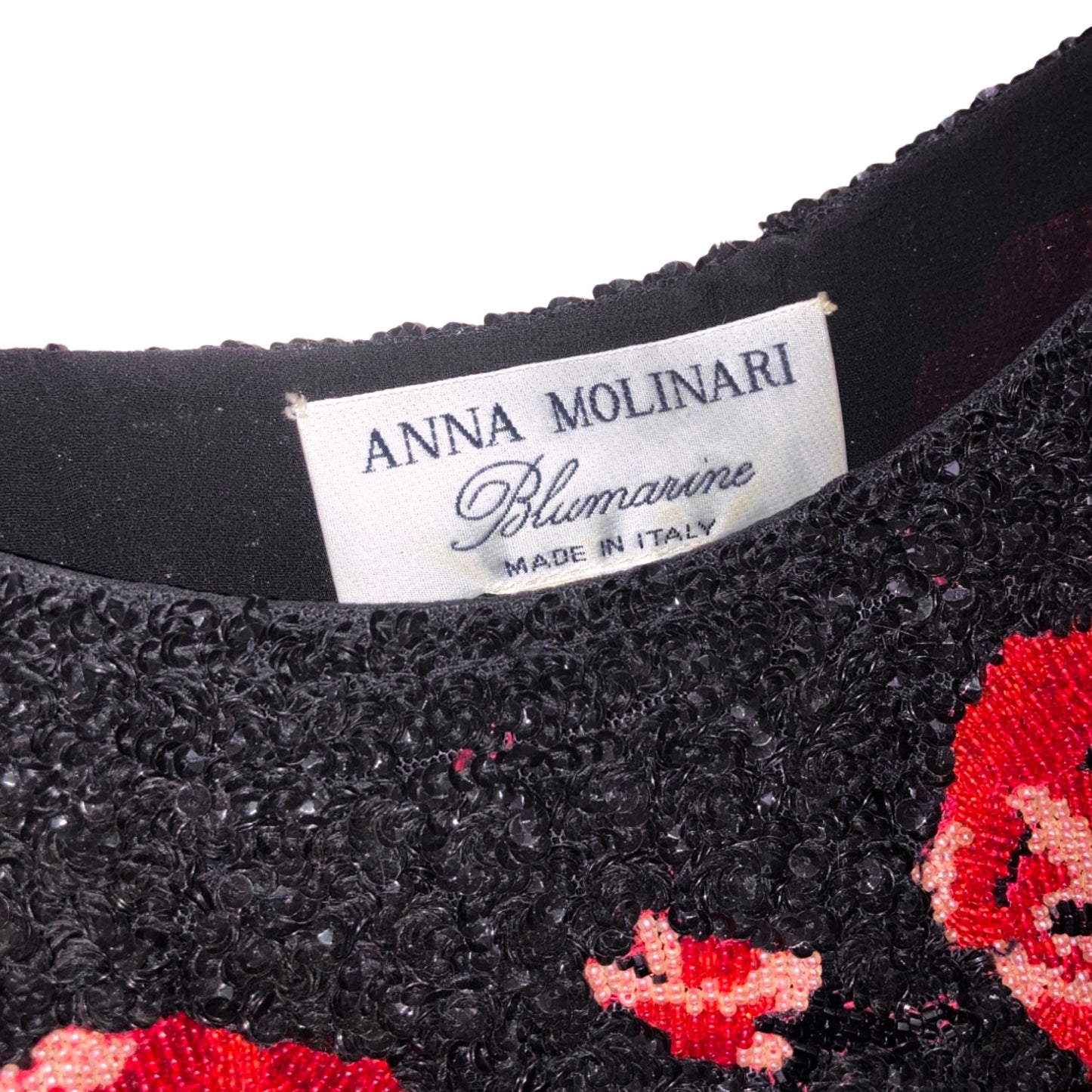 Blumarine F/W 1991 iconic beads dress