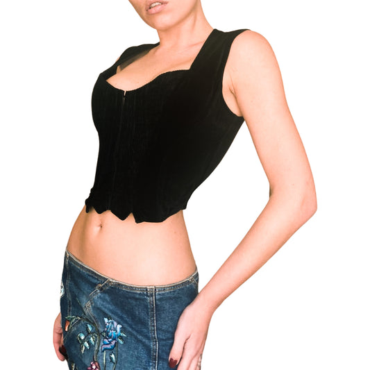 Chantal Thomass F/W 1995 rare velvet corset