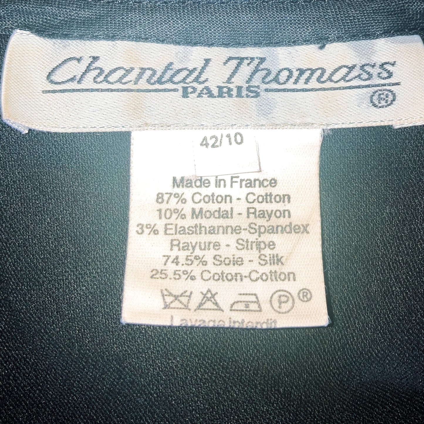 Chantal Thomass F/W 1995 rare velvet corset