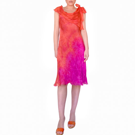 La Perla 2000's silk sunset Dress