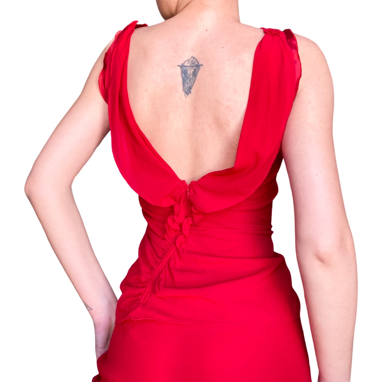 Prada 2000s femme fatale silk set