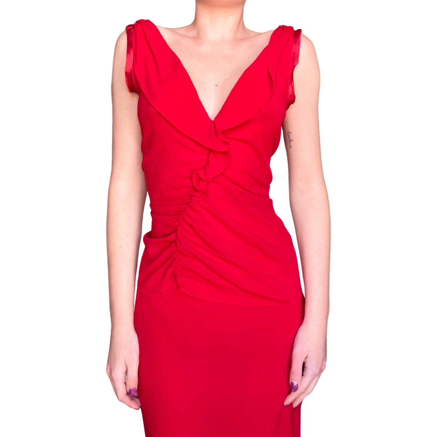 Prada 2000s femme fatale silk set