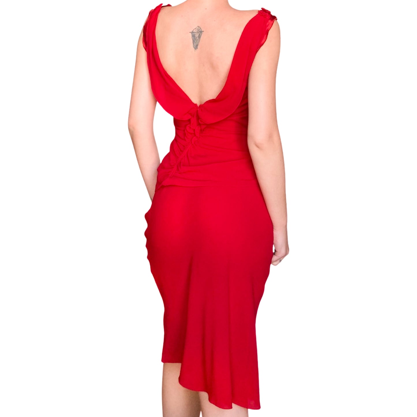Prada 2000s femme fatale silk set