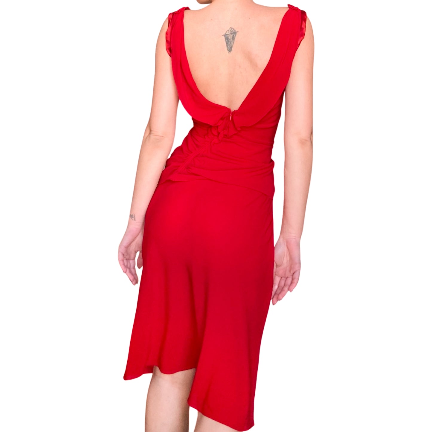 Prada 2000s femme fatale silk set