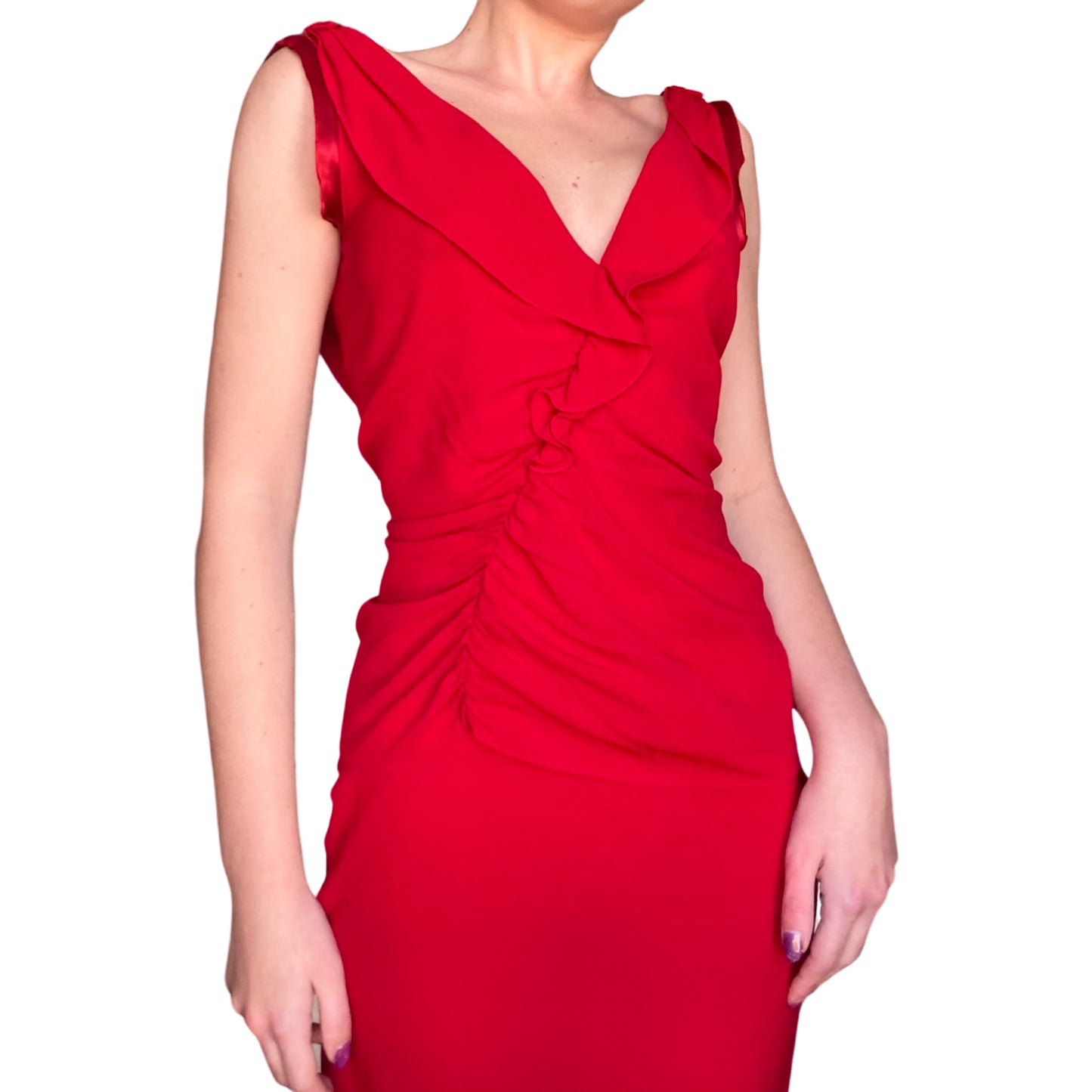 Prada 2000s femme fatale silk set