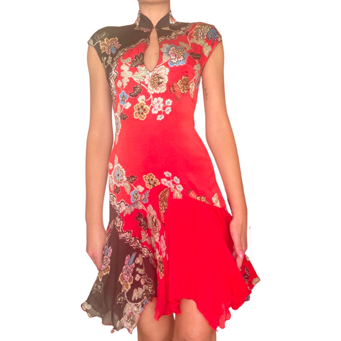 Roberto Cavalli S/S 2003 Chinoiserie silk Dress