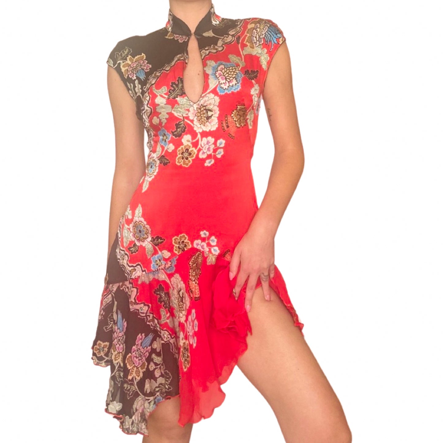 Roberto Cavalli S/S 2003 Chinoiserie silk Dress