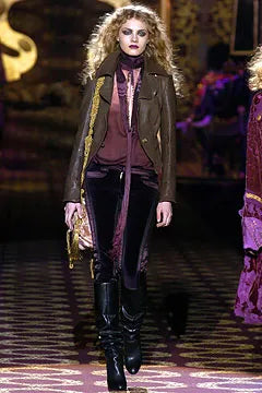 Roberto Cavalli F/W 2004 Velvet Corset skirt