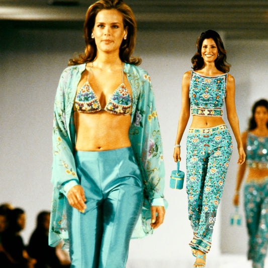 Escada S/S 2001 embellished set - runway