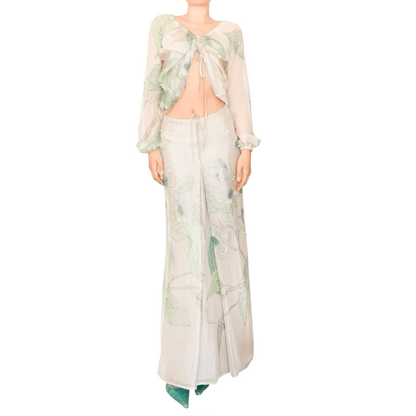Gianfranco Ferre 2000s rare silk set