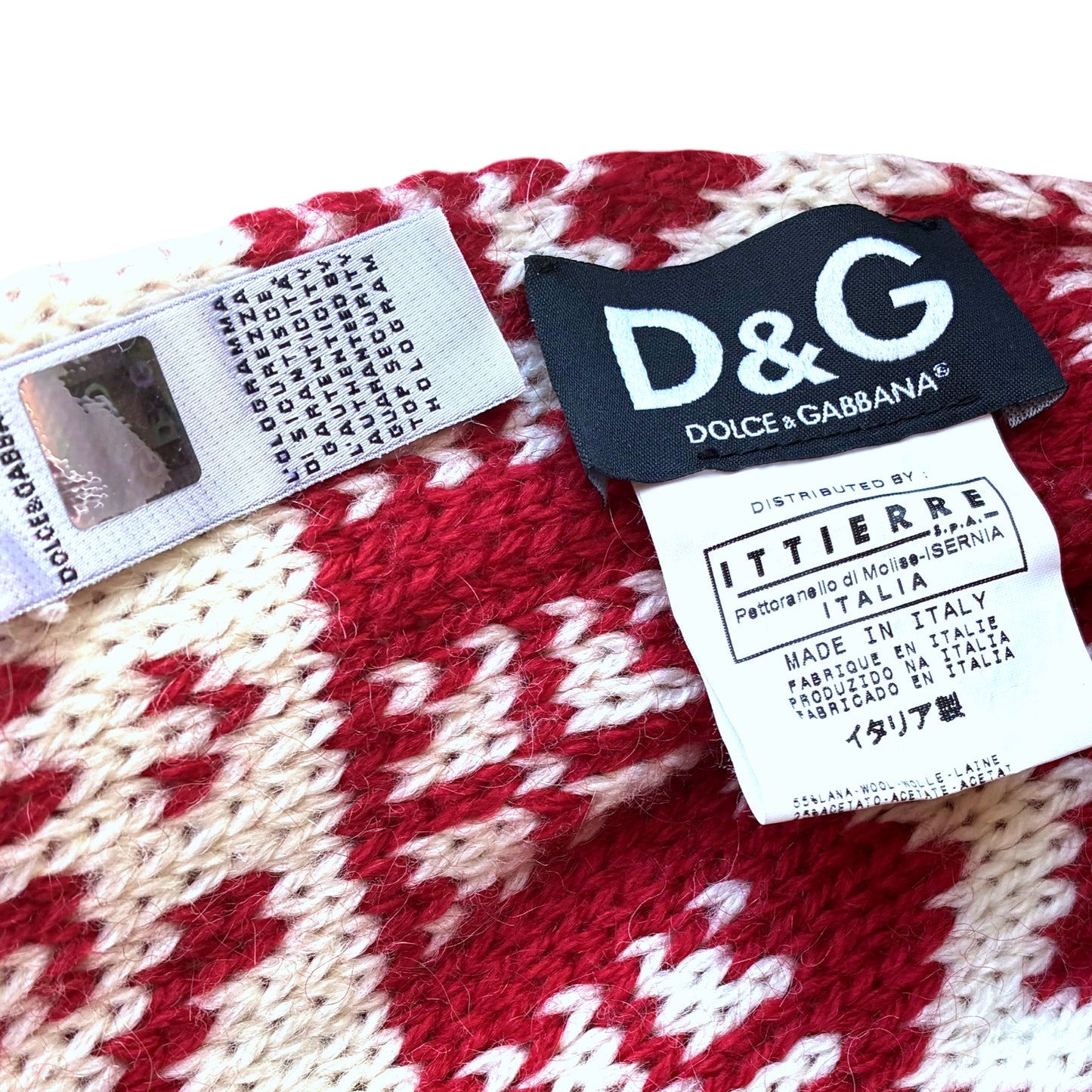 D&G 2006 giant scarf with gloves - runway