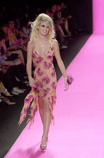 Betsey Johnson S/S 2001 silk dress & matching knit cardi ( set ) – InLouve Betsey Johnson S/S 2001 silk dress & matching knit cardi ( set ) – InLouve
