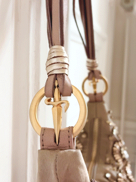 Cesare Paciotti 2005 Crescent Beaded Bag - Documented