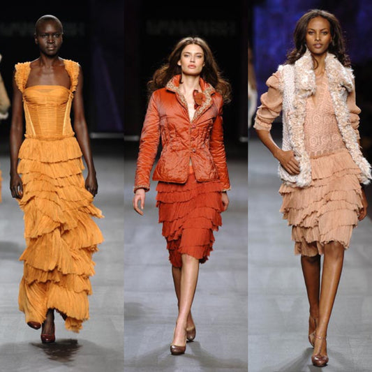Ermanno Scervino Fall 2005 Amber Silk Skirt - Runway
