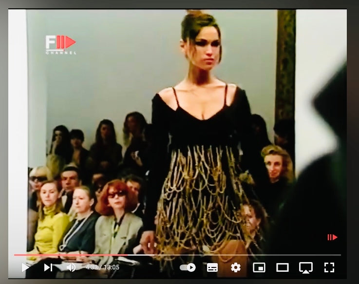 Dolce & Gabbana S/S 1991 runway corset skirt