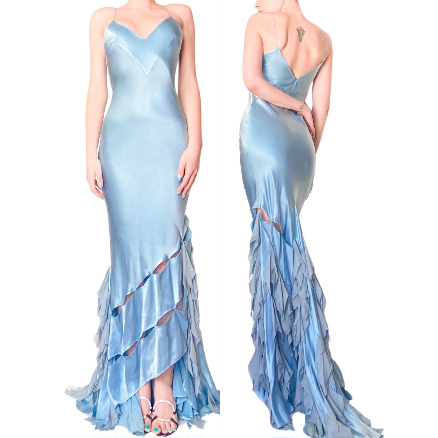 Roberto Cavalli S/S 2004 silk runway dress InLouve Roberto Cavalli S/S 2004 silk runway dress InLouve